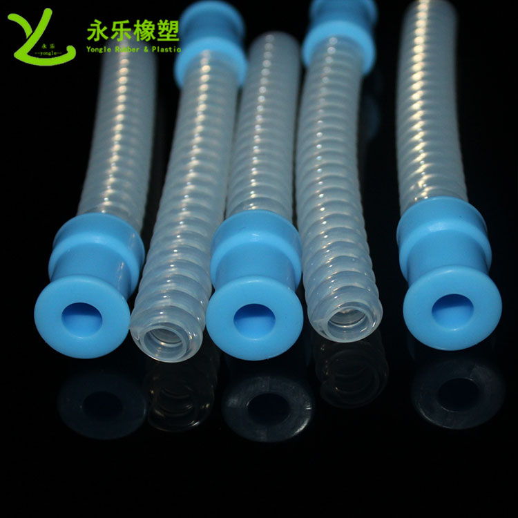 呼吸機(jī)硅膠波紋管，醫(yī)用硅膠波紋管，無(wú)氣味硅膠波紋管