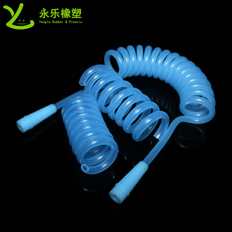 伸縮型彈簧硅膠管,醫療硅膠彈簧導流管,醫用彈簧式硅膠管