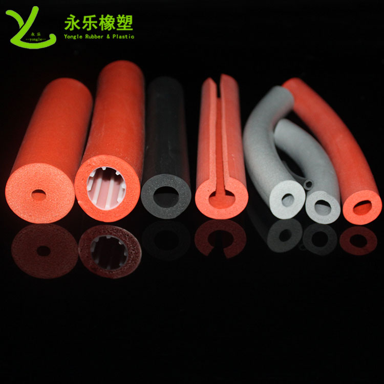 發(fā)泡硅膠管，擠出發(fā)泡硅膠管，耐高溫發(fā)泡硅膠管