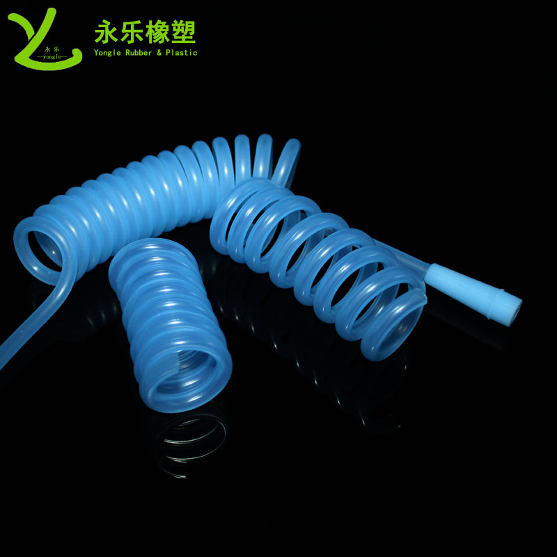 伸縮型彈簧硅膠管,醫療硅膠彈簧導流管,醫用彈簧式硅膠管