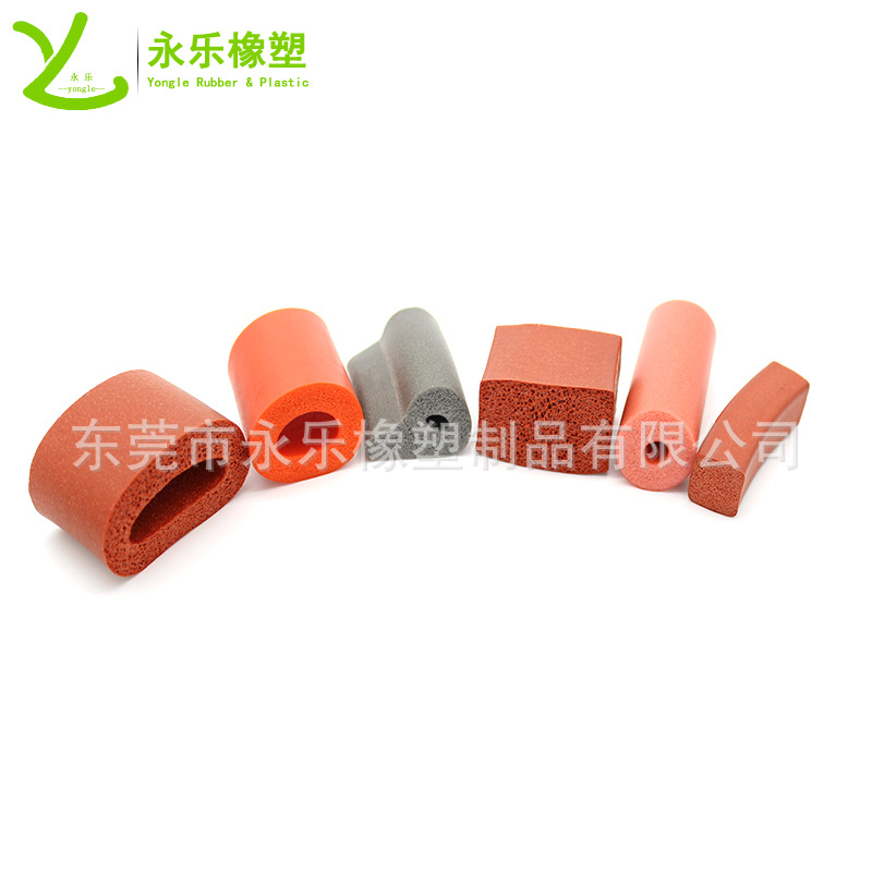 硅膠海綿密封條,.發泡密封條,耐高溫發泡硅膠條 硅膠條廠