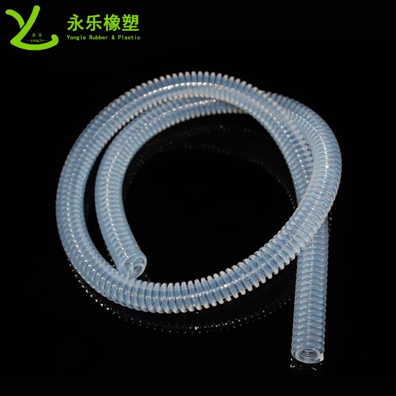 呼吸機硅膠波紋管,兒童硅膠呼吸回路,食品醫療硅膠螺旋回路管