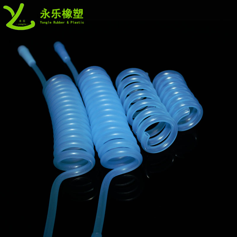 伸縮型彈簧硅膠管,醫療硅膠彈簧導流管,醫用彈簧式硅膠管