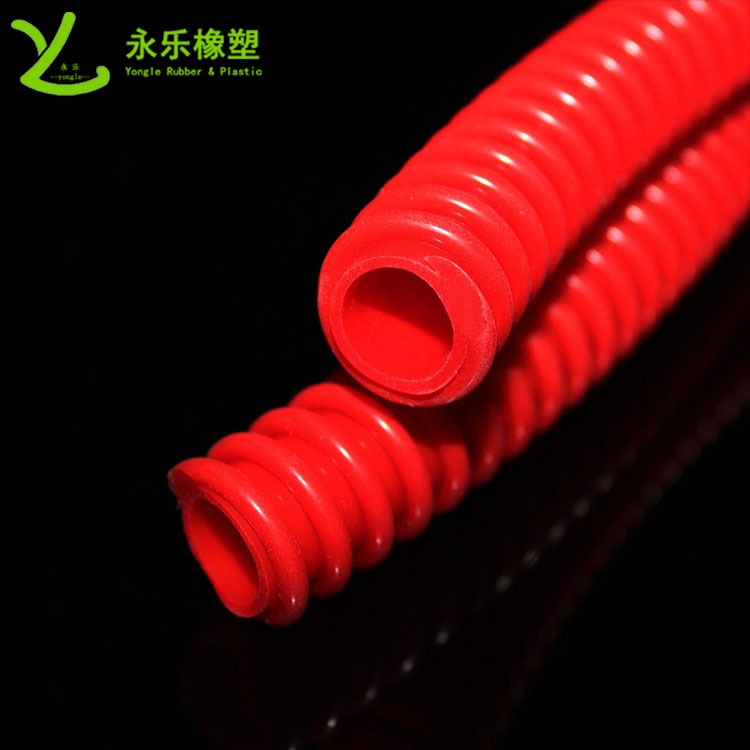 擠出醫(yī)用硅膠波紋管，紅色硅膠波紋管，耐高溫硅膠波紋管