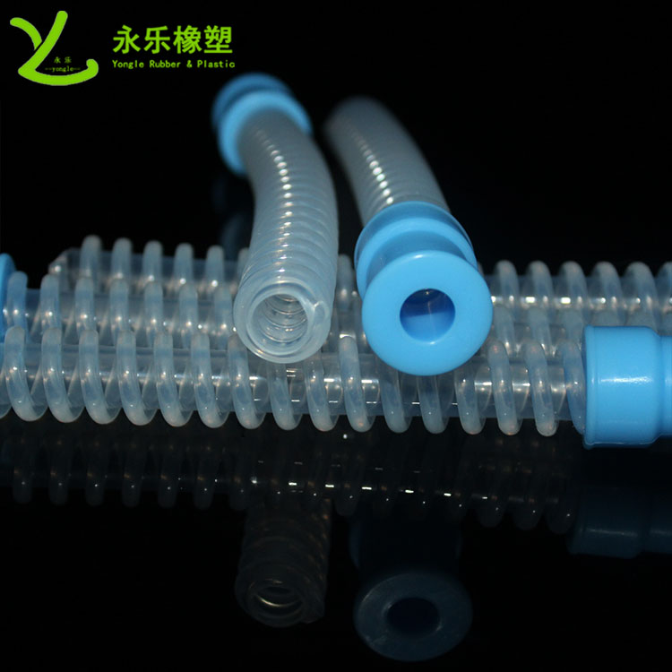 呼吸機(jī)硅膠波紋管，醫(yī)用硅膠波紋管，無(wú)氣味硅膠波紋管